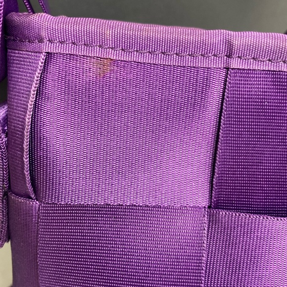 COMELY Seatbelt Crossbody Bag Zippered Purple Purse - Picture 11 of 17